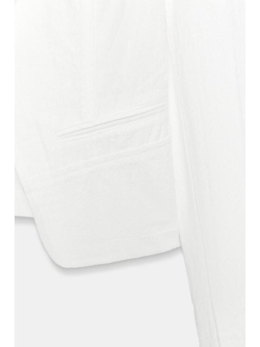 ZARA RAMIE BLEND WRAP JACKET - Picture 9 of 9